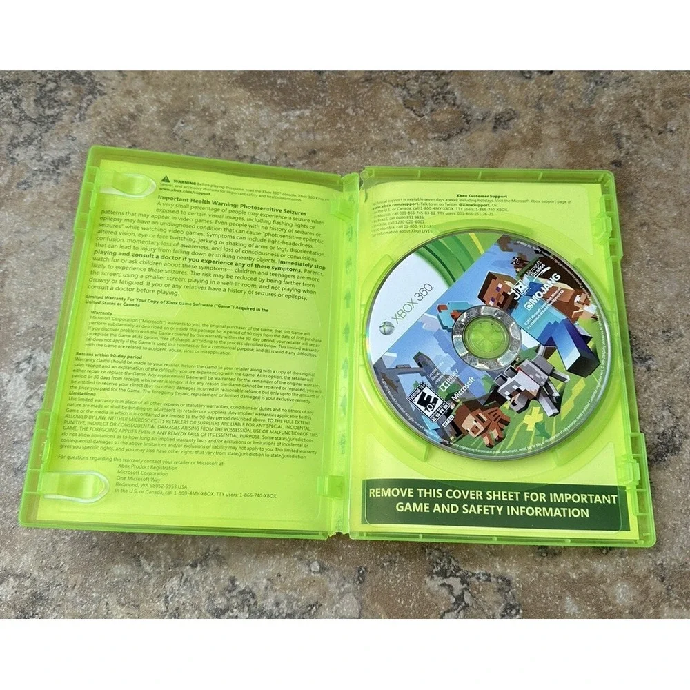 Minecraft Xbox 360 Edition (Microsoft Xbox360, 2004) No Manual